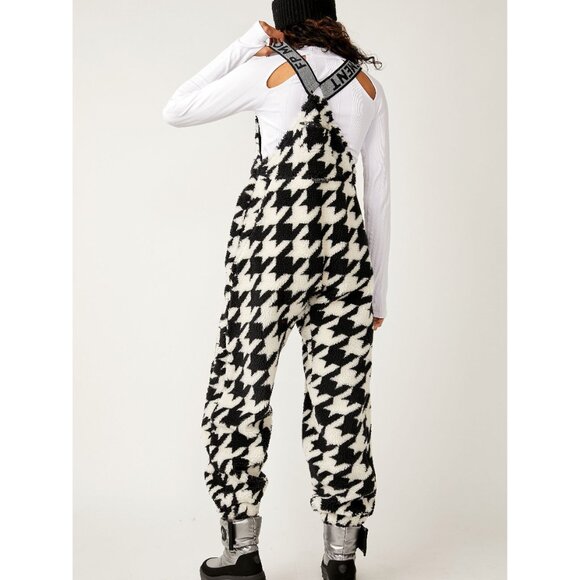 🆕 FP MOVEMENT Hit The Slopes Printed Salopette / Houndstooth Combo - Picture 4 of 6